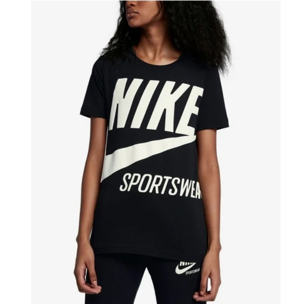 Nike Womens Sportswear Cotton Logo T-Shirt Size S